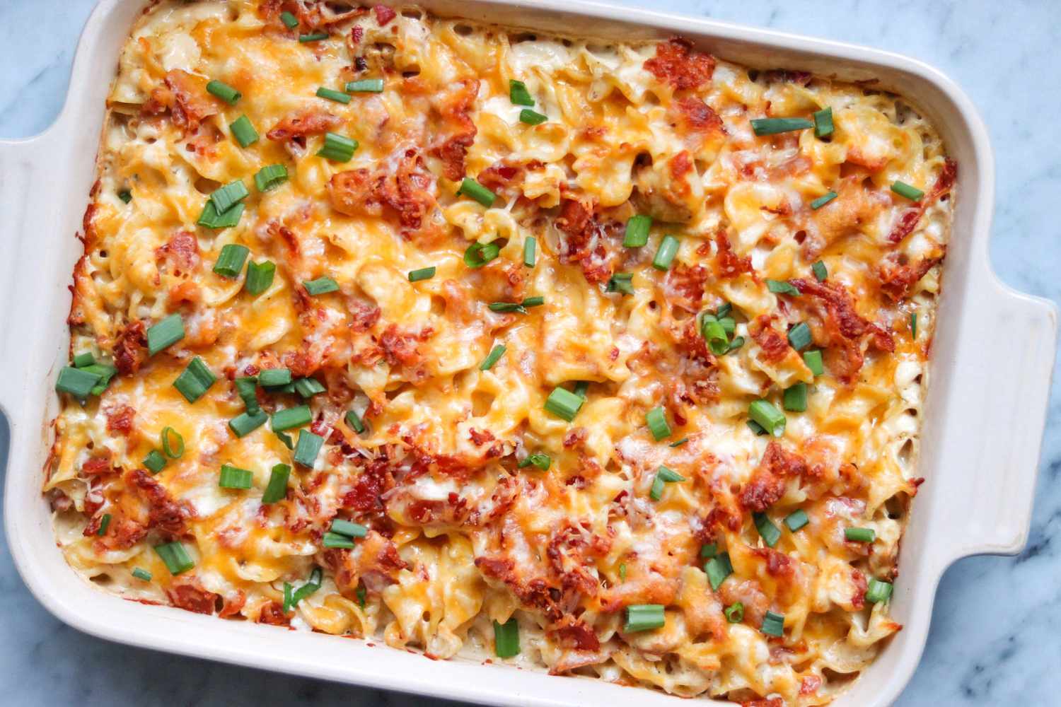Photo of Cheesy Bacon Chicken Broccoli Casserole